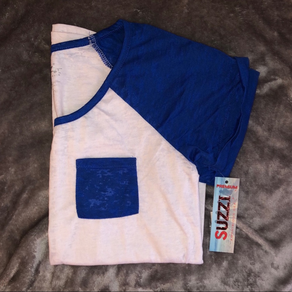 Burnout baseball tee w/ pocket